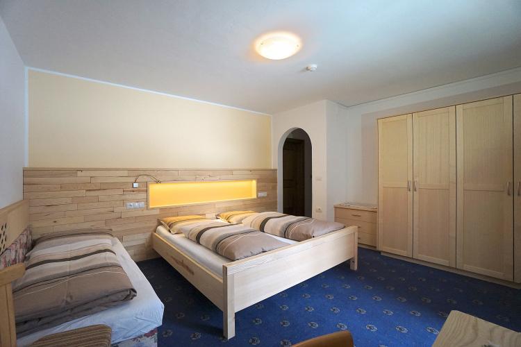 Roomy three-bed room